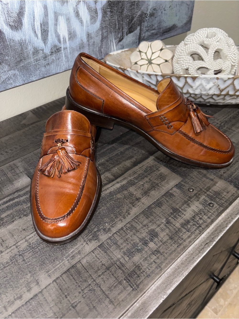 Johnston & Murphy Stratton Tassel Loafers MENS SZ 8.5 - Picture 5 of 14